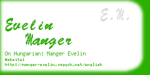 evelin manger business card